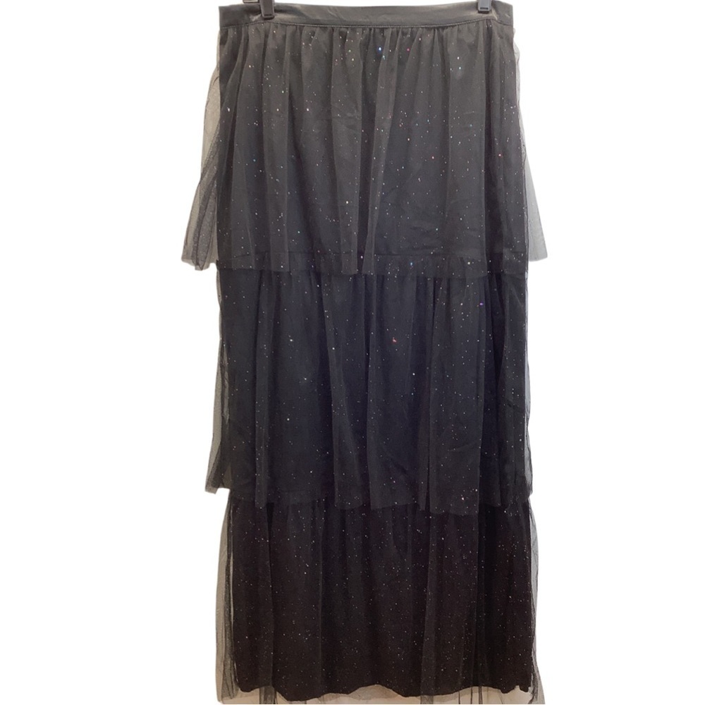 Crystal Doll Size Large Multi Color Shimmer Ruffle & Satin Waist Skirt. New